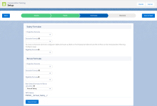 Screenshot showing the Formulas tab when creating a new Compensation Plan